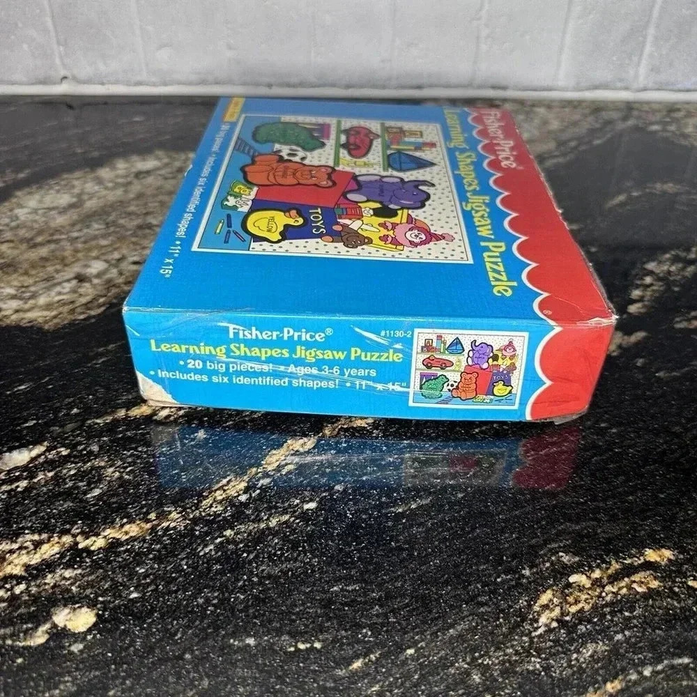 Vintage Fisher-Price LEARNING SHAPES Jigsaw PUZZLE Little People Age 3-6 - Picture 7 of 10
